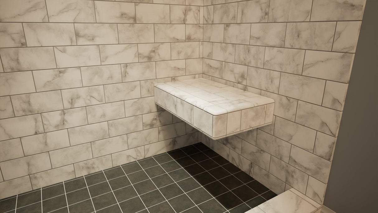 The Original™ Deluxe 38" x 60" Shower Conversion Kit with Orange Waterproof Board