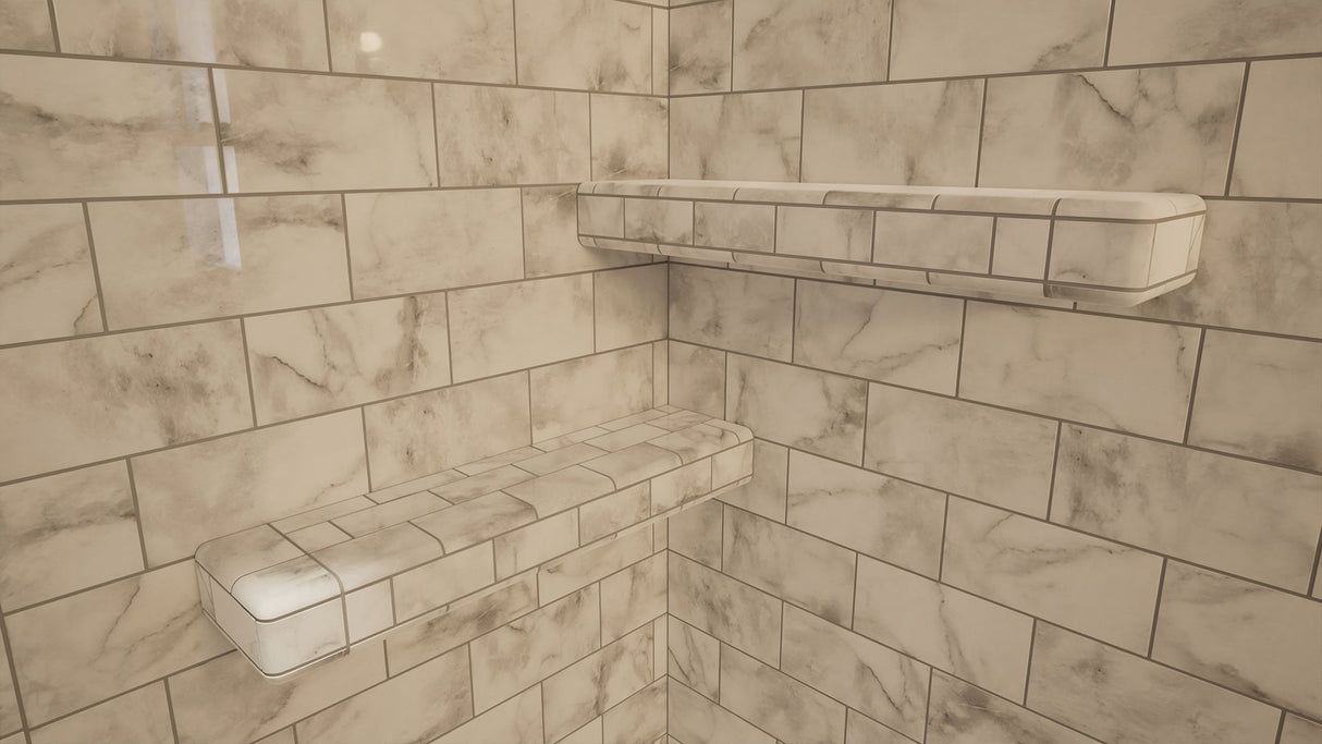 The Original™ Deluxe 38" x 60" Shower Conversion Kit with Orange Waterproof Board