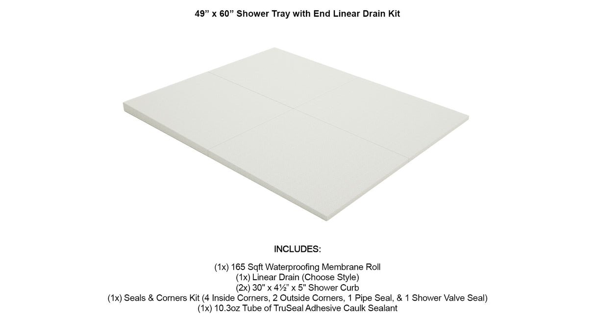 TruGard® Shower Linear Drain Kits