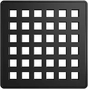 A collection of wedi premium drain covers in various colors including gold, silver, bronze, and black, displayed on a white background.