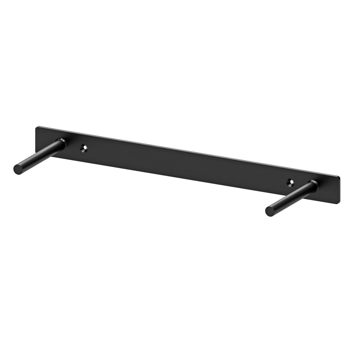 A double round free floating shelf brackets floating on a white background.