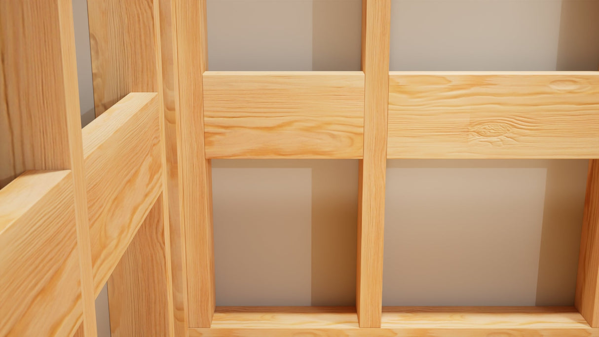 The Original Floating Corner Shower Bench Kit™ with Orange Waterproof Board