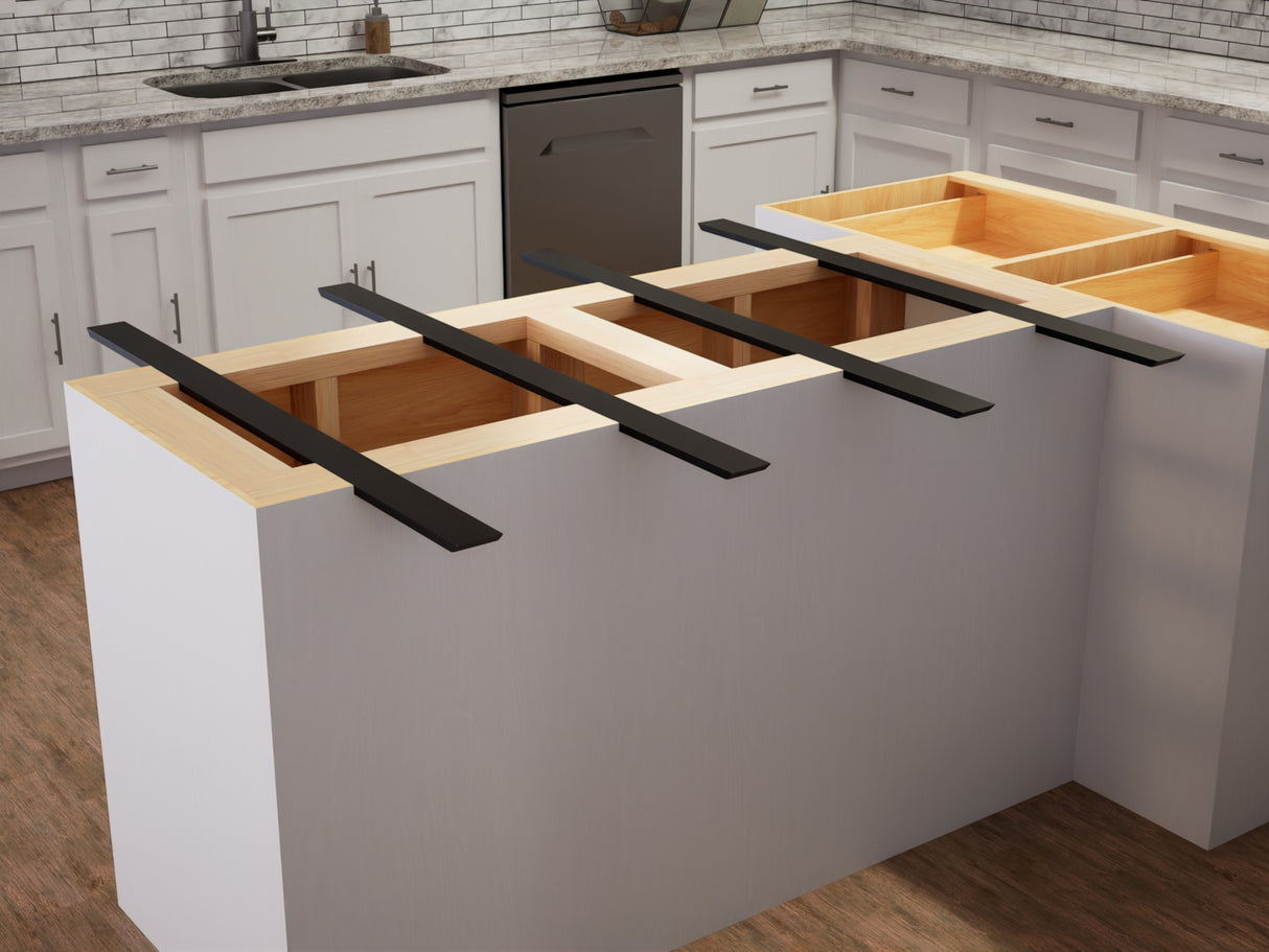 The Original™ Double Sided Island Support Bracket in Industrial, Aluminum or American Made Steel