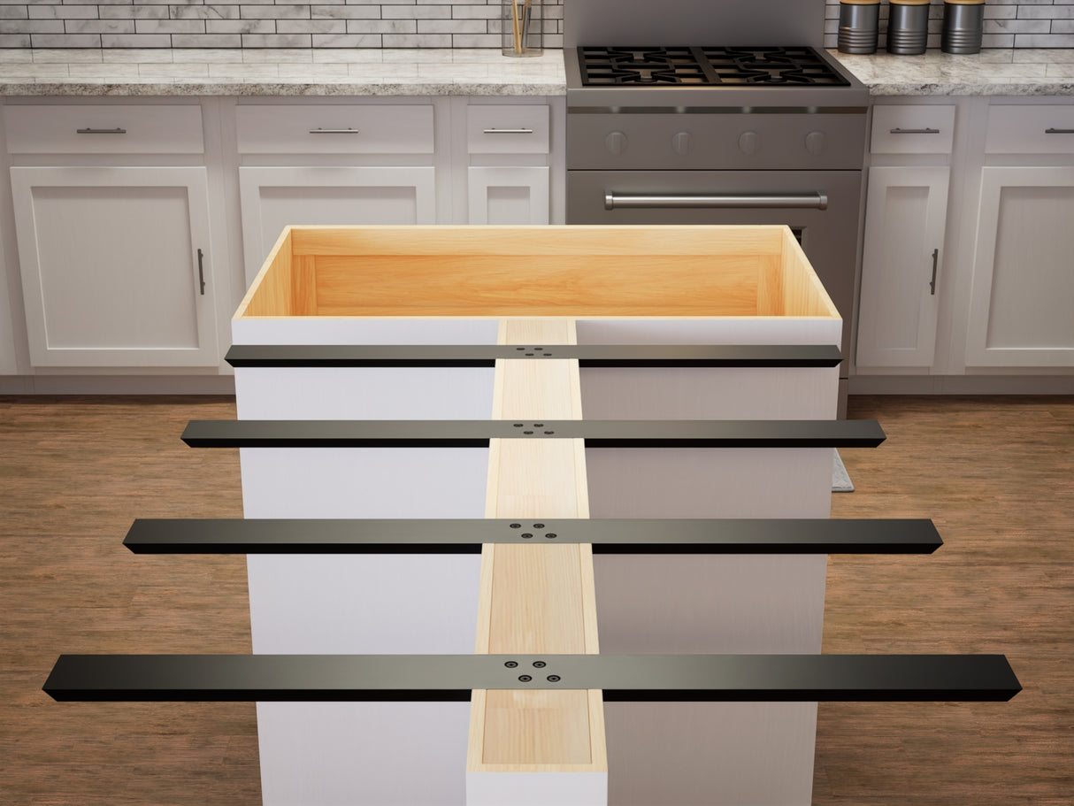 The Original™ Flat Wall Countertop Support Bracket in Industrial, Aluminum or American Made Steel