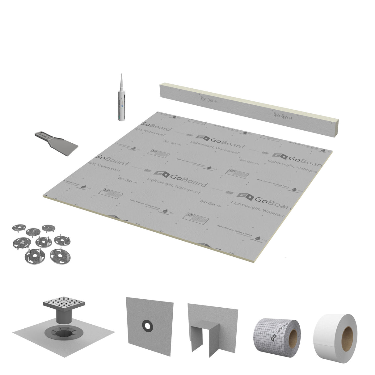 GoBoard® Wedge Shower Kits