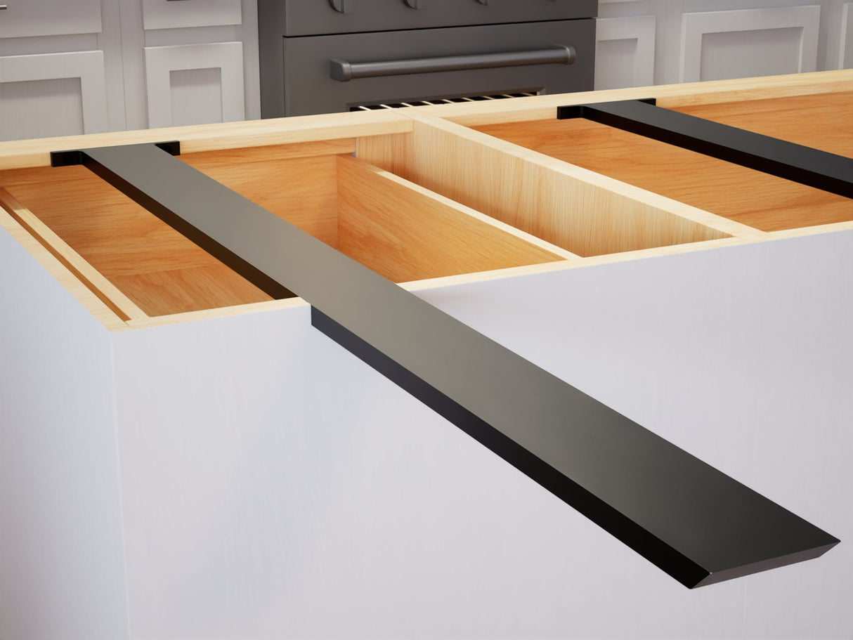 The Original™ Hidden Island Support Bracket in Industrial, Aluminum or American Made Steel