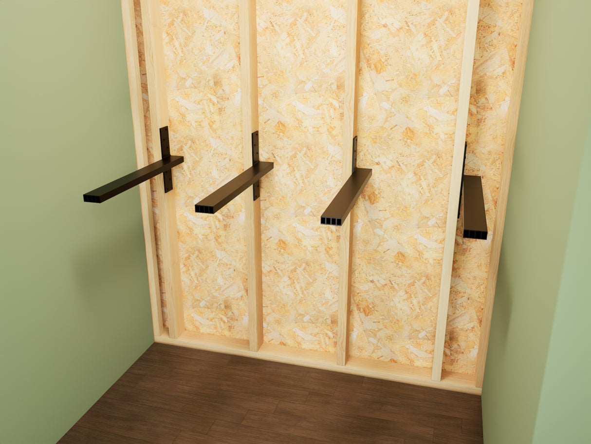 The Original™ Free Hanging Shelf Bracket in Industrial, Aluminum or American Made Steel