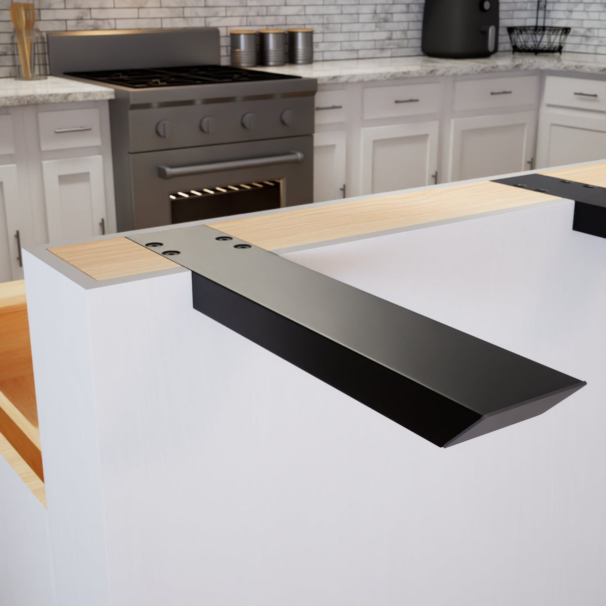 The Original™ Knee Wall Countertop Support Bracket in Industrial, Aluminum or American Made Steel