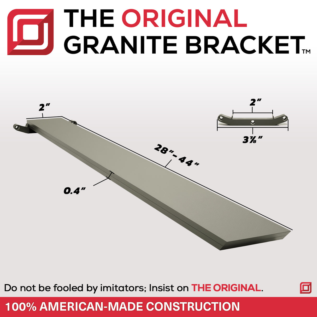 The Original™ Carbon Fiber Hidden Island Support Bracket with CarbonBar™