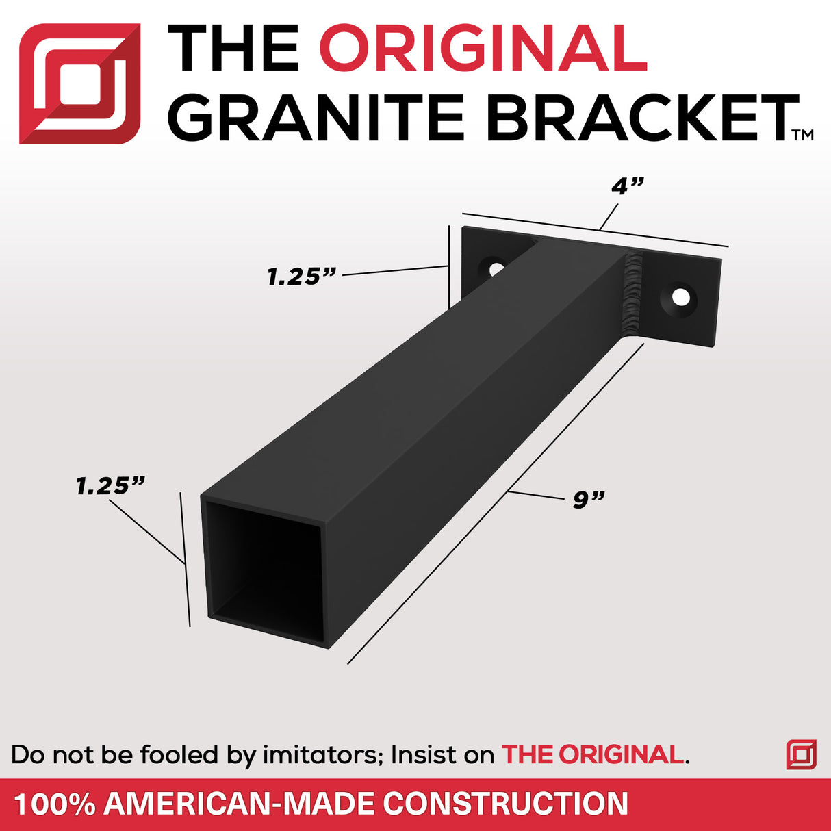 The Original™ Square Free Floating Shelf Bracket