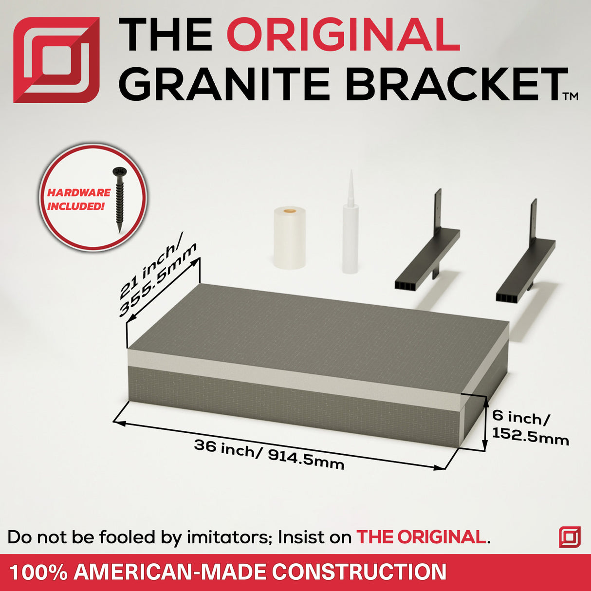 Contractor Supply Warehouse Floating Bathroom Vanity Kit with The Original™ Vanity Bracket®