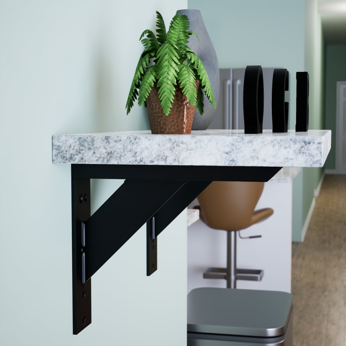 The Original™ Large Shelf Bracket in Industrial, Aluminum or American Made Steel