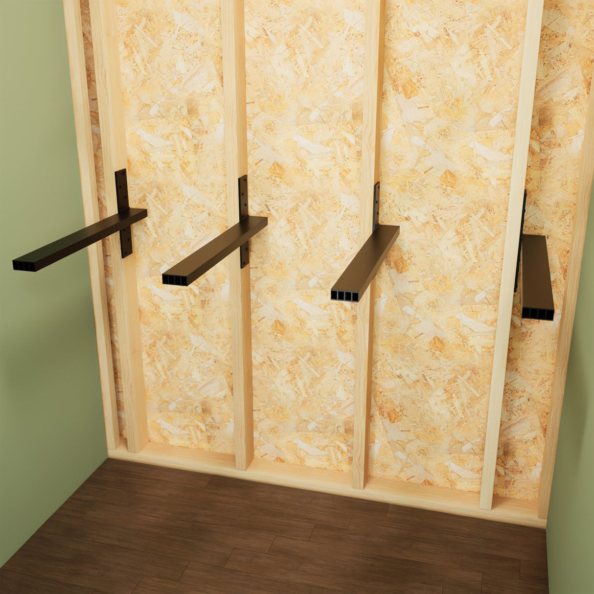 The Original™ Free Hanging Shelf Bracket in Industrial, Aluminum or American Made Steel