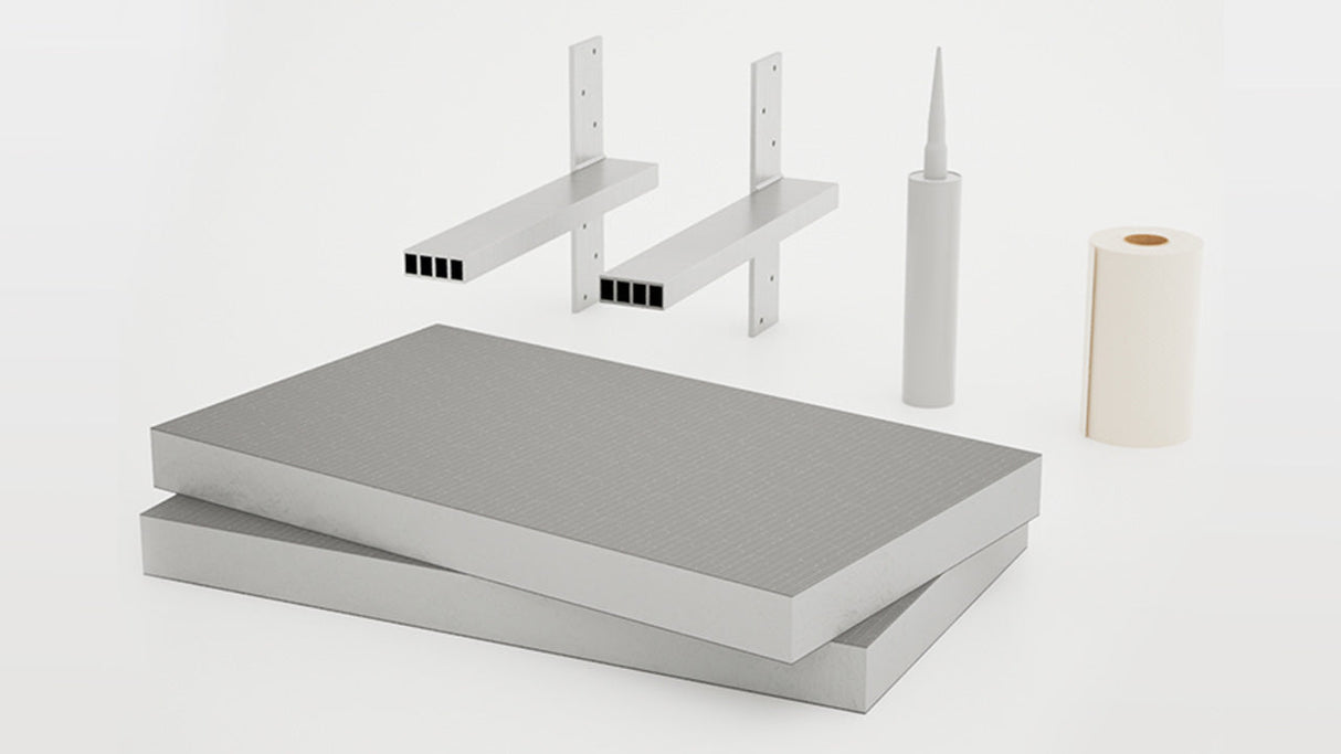 Contractor Supply Warehouse Floating Shower Bench Kit with The Original™ Shower Bench Bracket®