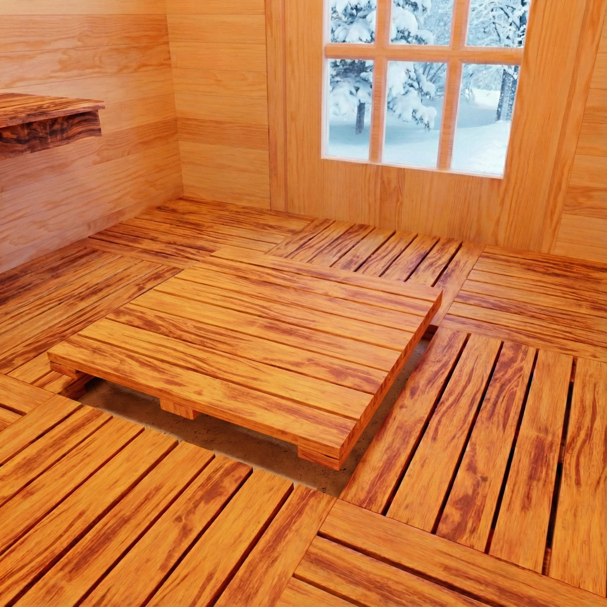 The Original Tigerwood Decking Platform 24" x 24" x 1.75" (2 Pack)