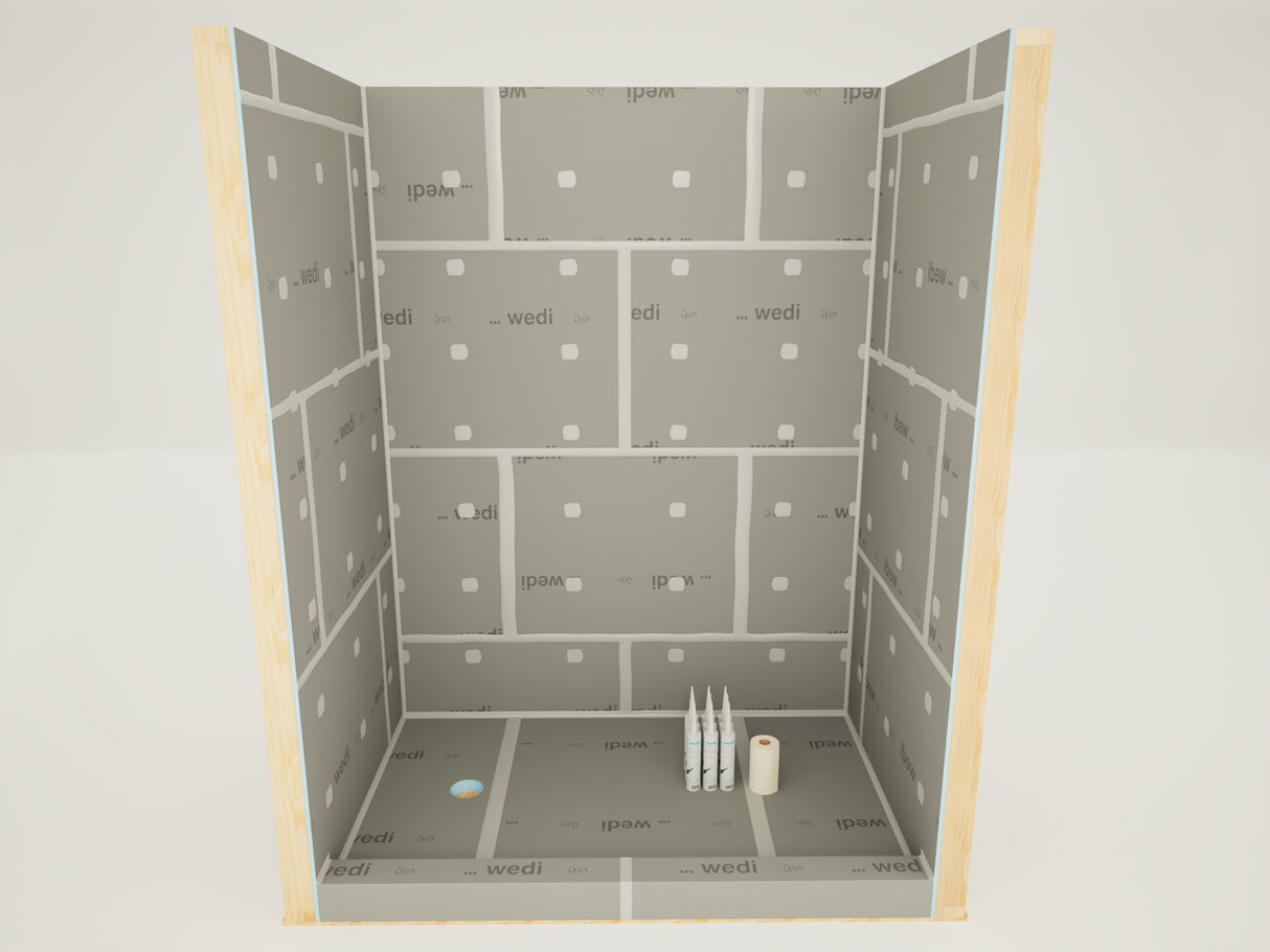 wedi® Shower Kits - Offset Drain - 36" x 72"