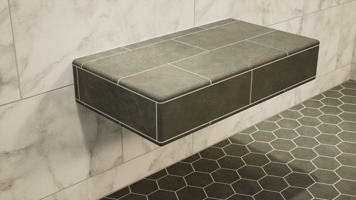The Original Floating Shower Bench Kit™ with GoBoard® & Original Shower Bench Bracket®