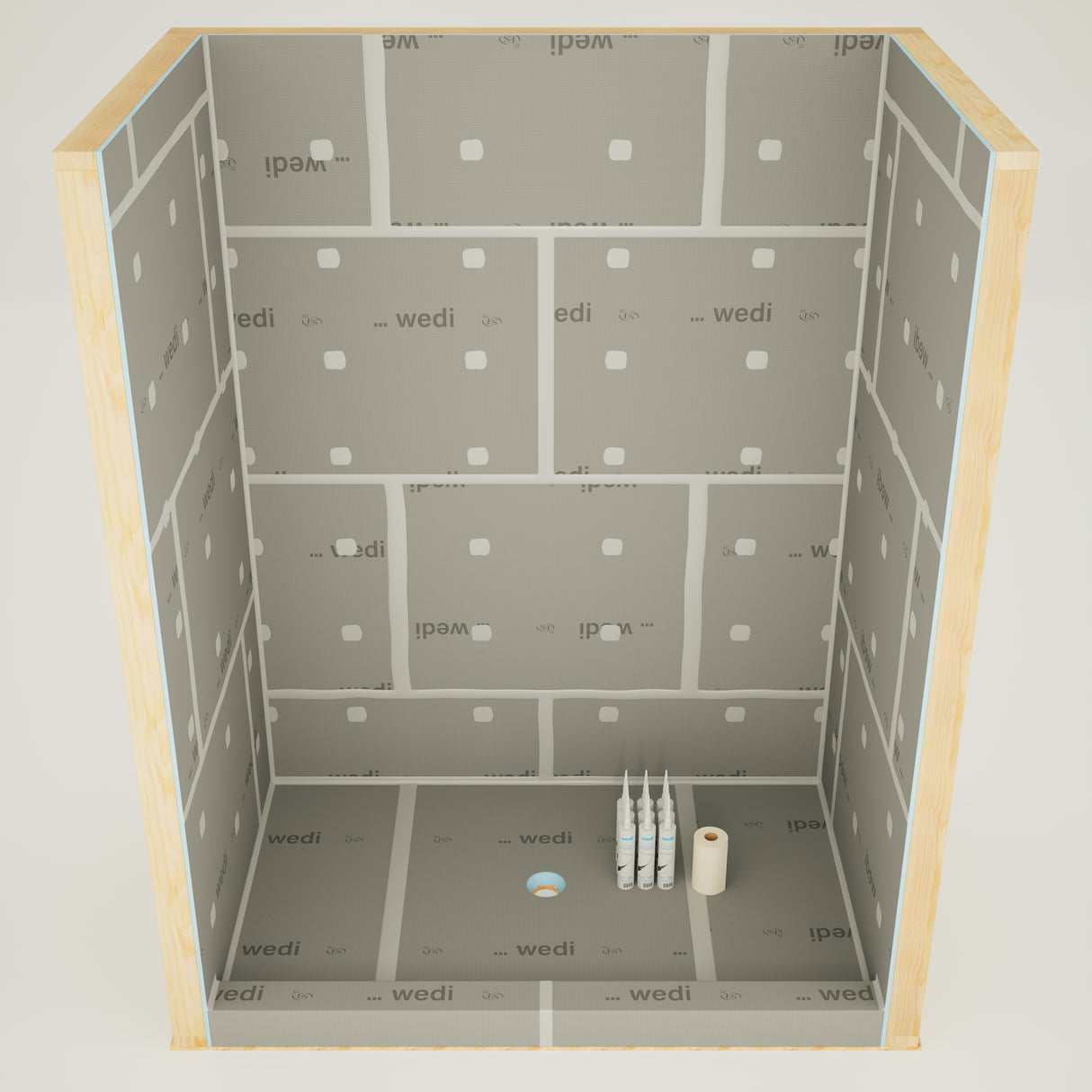 wedi® Shower Kits - Center Drain