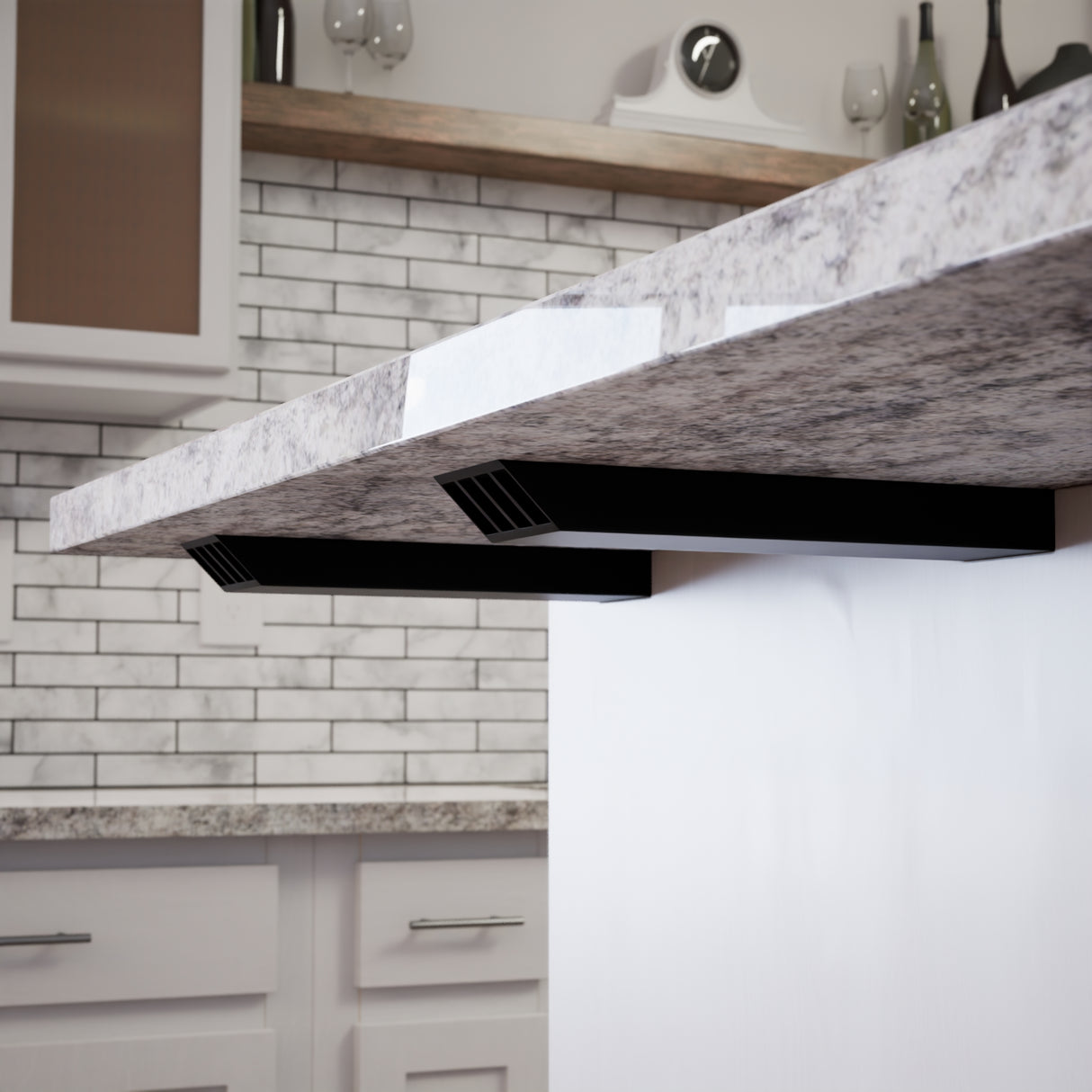 The Original™ L Bracket Countertop Support in Industrial, Aluminum or American Made Steel
