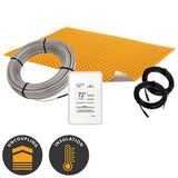 Floor Heating System with Orange Membrane