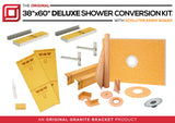 Original Deluxe 38"x60" Shower Conversion Kit with Orange XPS Board