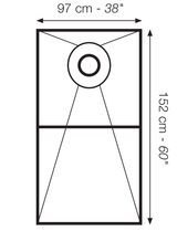 Original Deluxe 38"x60" Shower Conversion Kit with Orange XPS Board