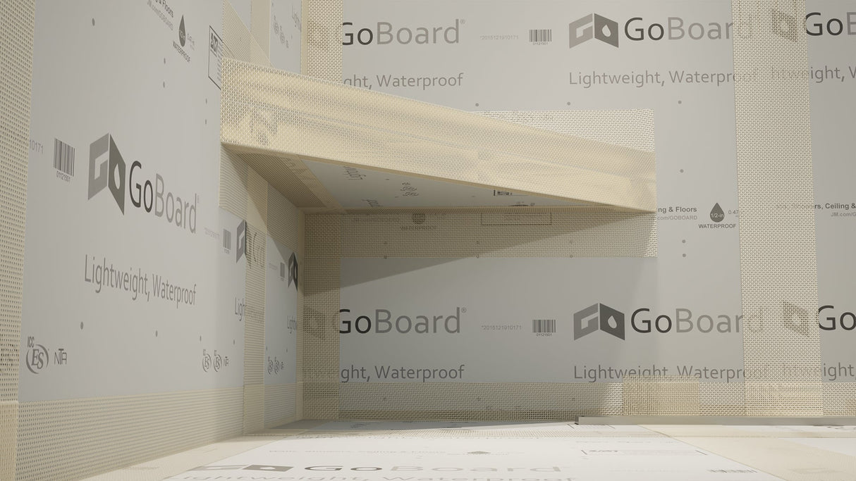 The Original Floating Corner Shower Bench Kit™ with GoBoard®