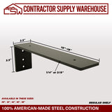 Contractor Supply Warehouse - Regular Shelf Bracket- Packs