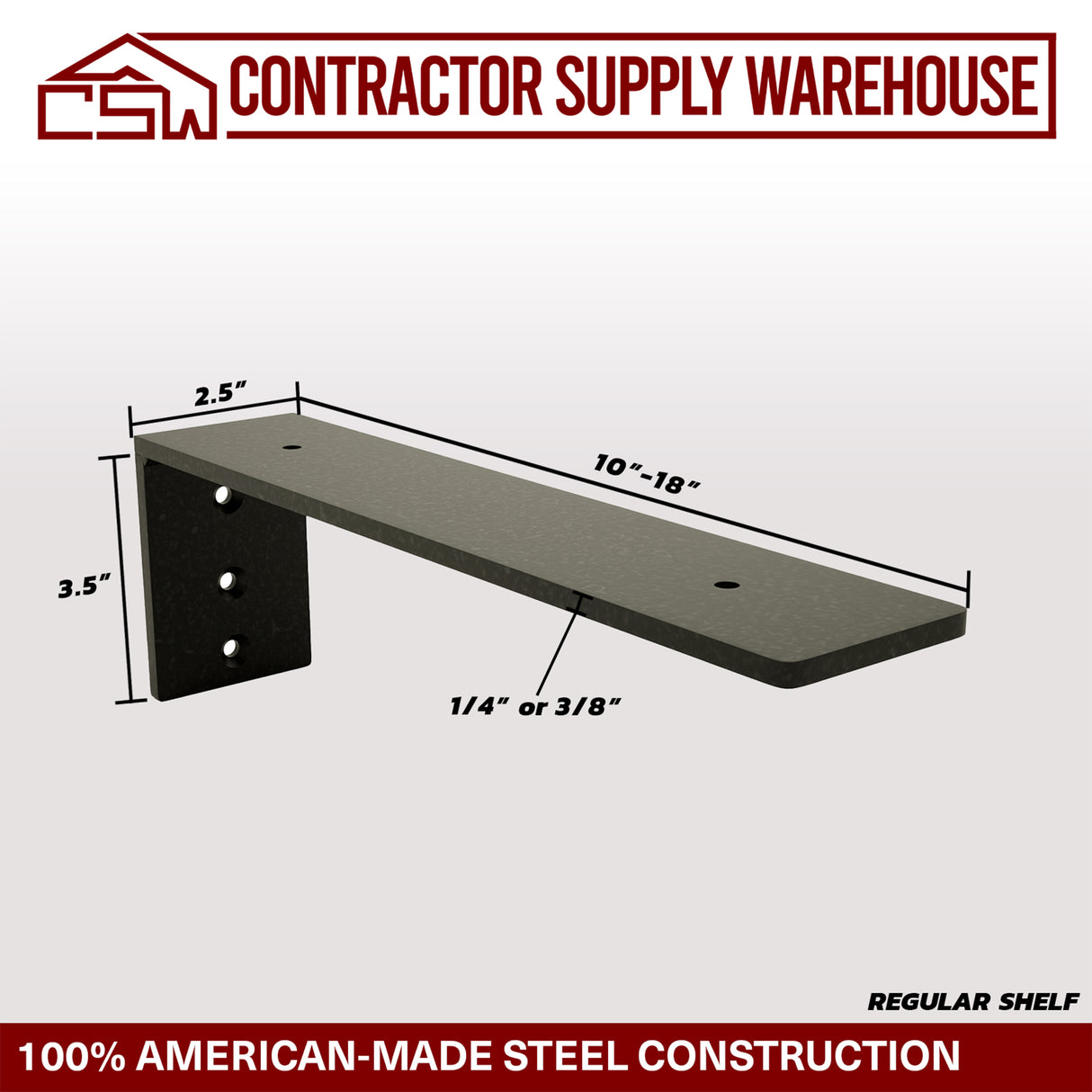 Regular Shelf Bracket - Packs