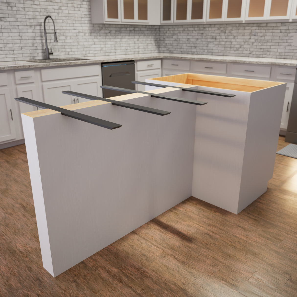 The Original™ Carbon Fiber Flat Wall Countertop Support Bracket with CarbonBar™