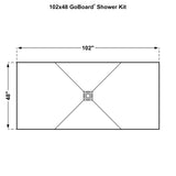 GoBoard Wedge Shower Kits