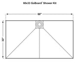 GoBoard Wedge Shower Kits
