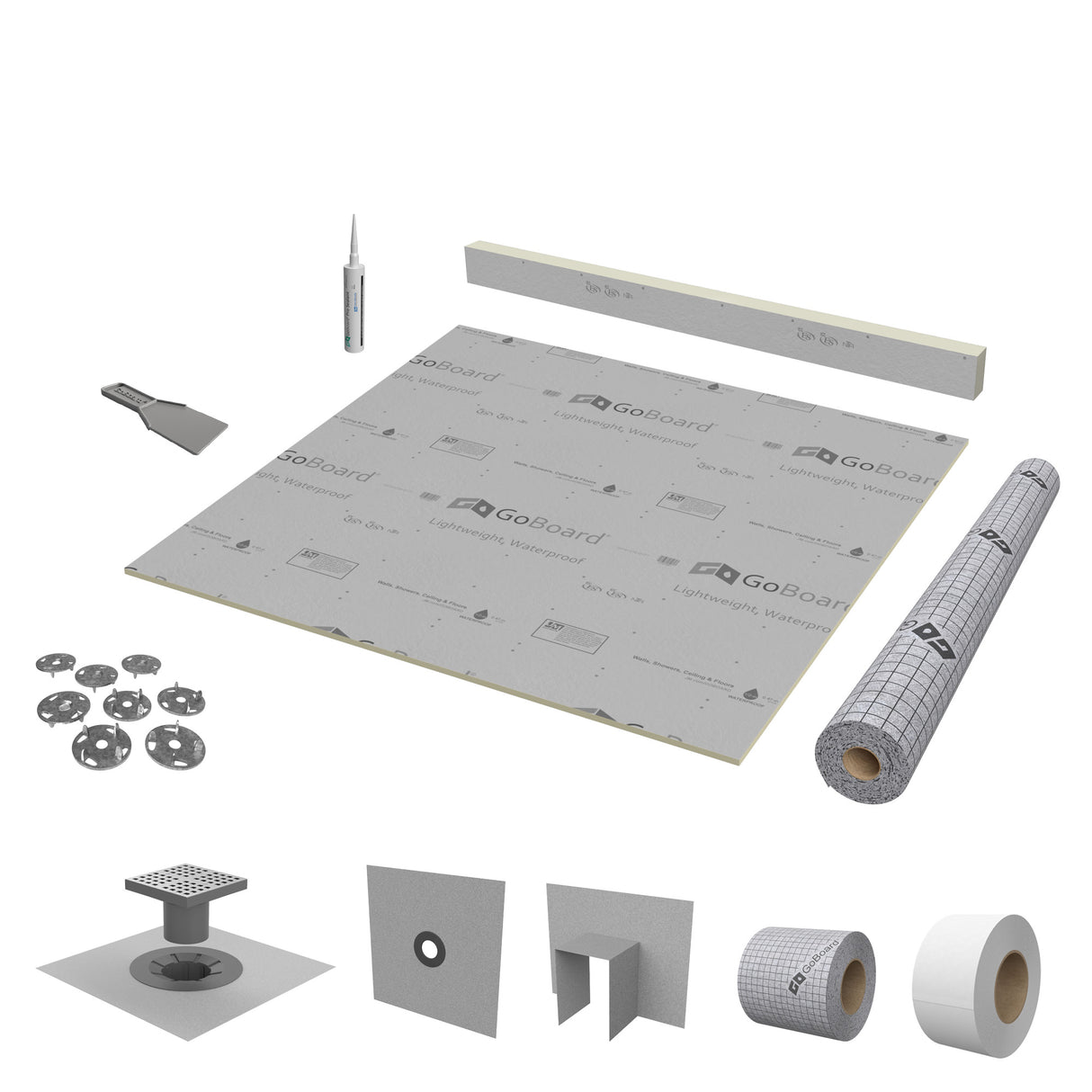 GoBoard Wedge Shower Kits