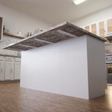 The Original™ Hidden Island Support Bracket in Industrial, Aluminum or American Made Steel