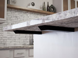 L Bracket Countertop Support in Industrial, Aluminum or American Made Steel