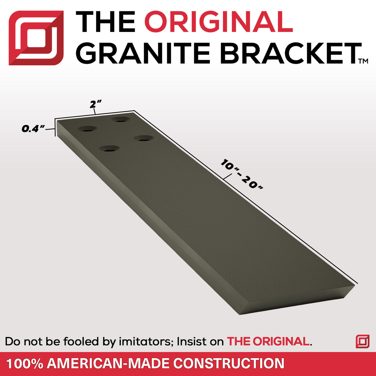 The Original™ Carbon Fiber Knee Wall Support Bracket with CarbonBar™