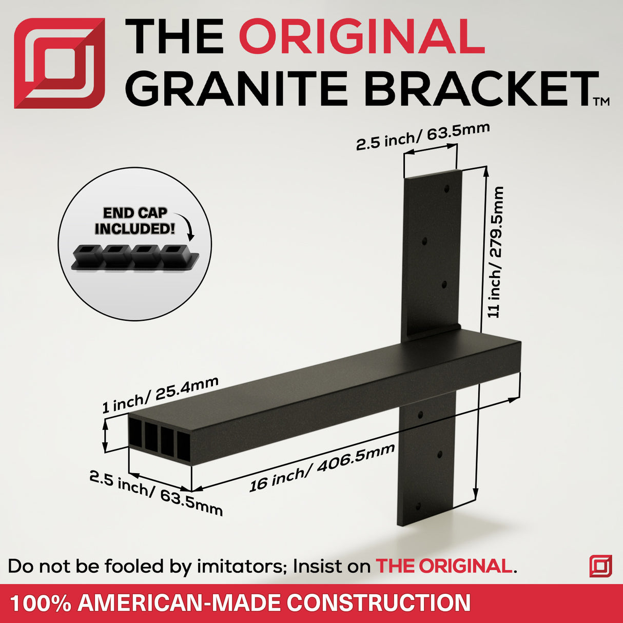 The Original™ Floating Vanity Bracket® (Due to high demand please allow 7-10 business days to ship)
