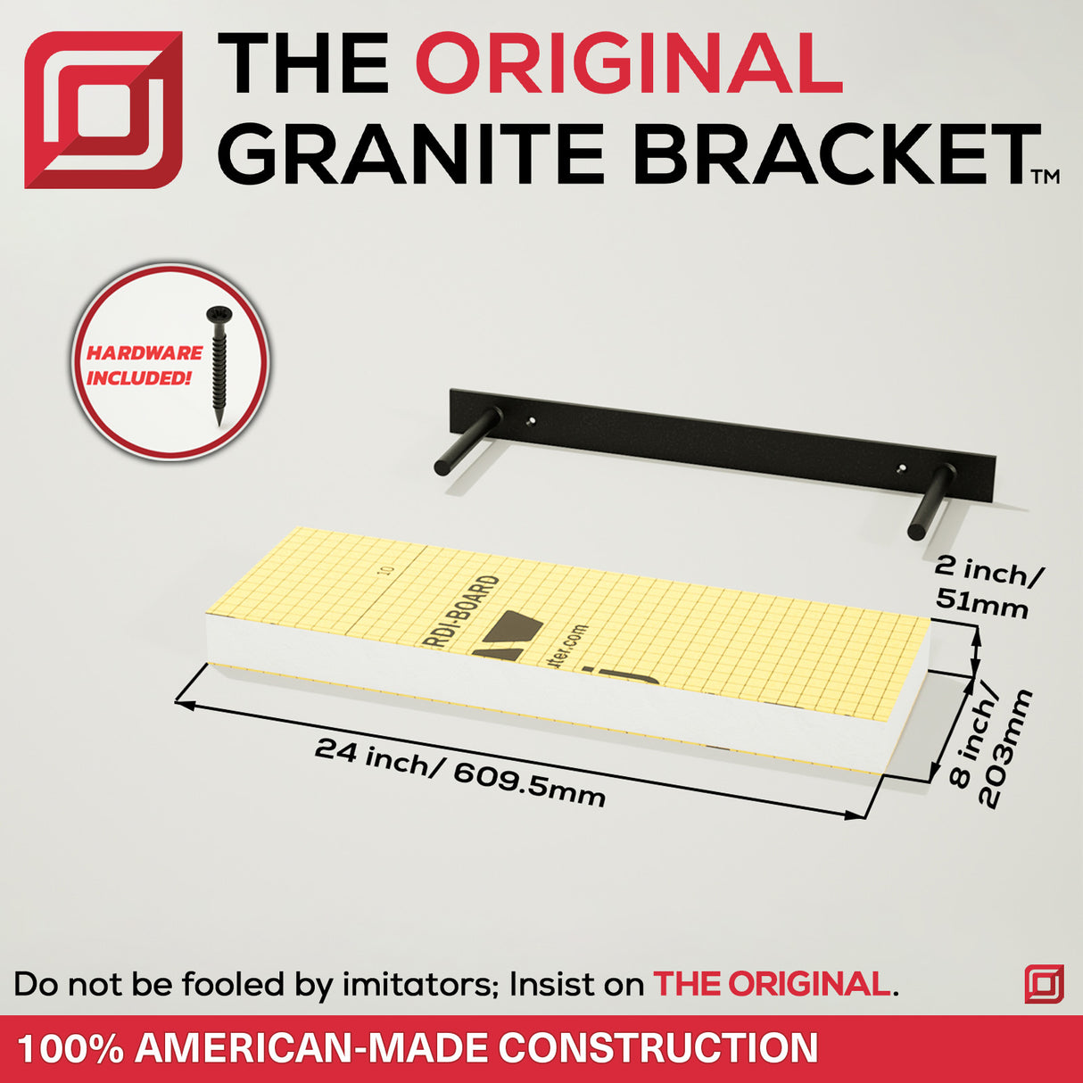 The Original™ Ready-to-Tile Free Floating Shelf