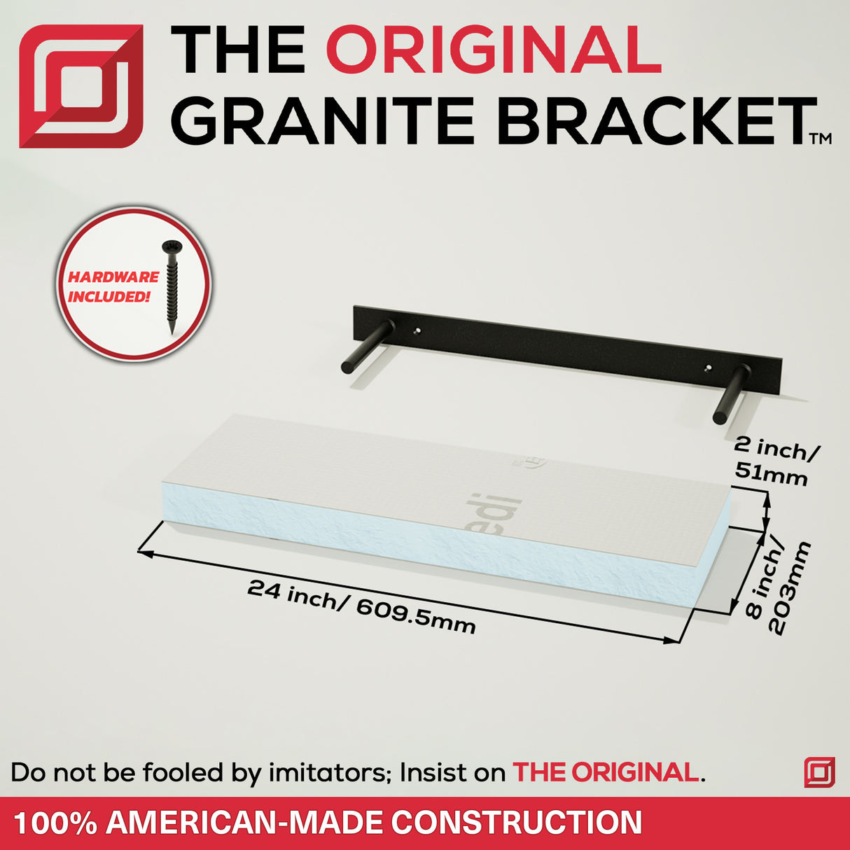 The Original™ Ready-to-Tile Free Floating Shelf