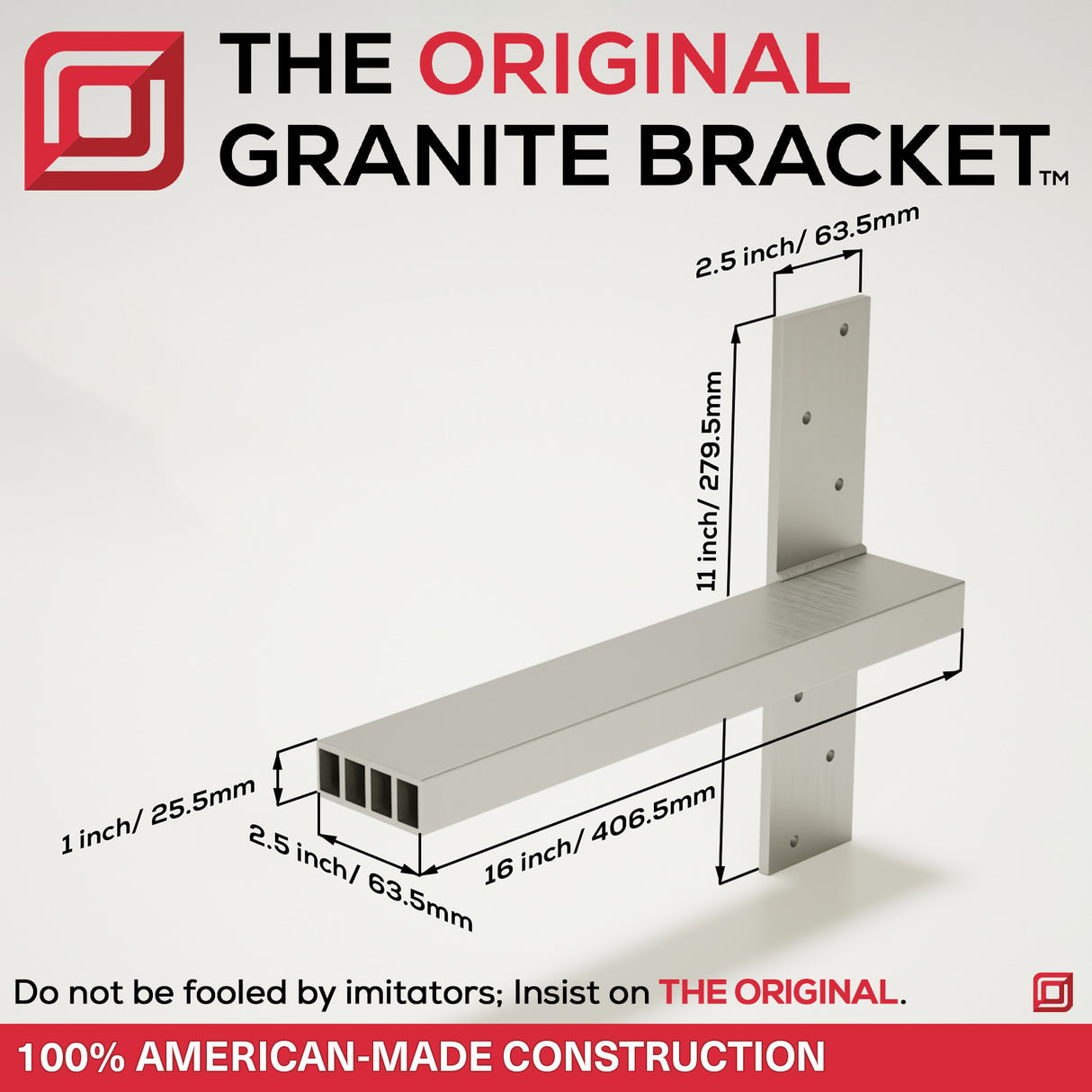 The Original™ Shower Bench Bracket® (Due to high demand please allow 7-10 business days to ship)