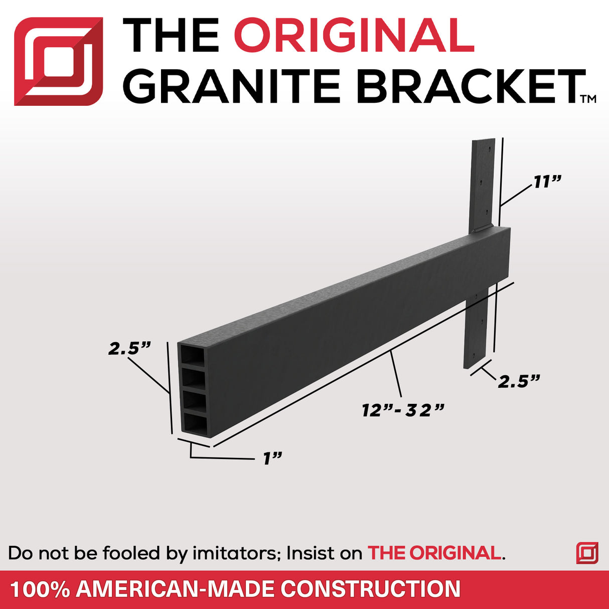 The Original™ Floating Vanity Bracket® (Due to high demand please allow 7-10 business days to ship)
