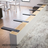 The Original™ Knee Wall Countertop Support Bracket in Industrial, Aluminum or American Made Steel