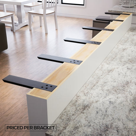 The Original™ Knee Wall Countertop Support Bracket in Industrial, Aluminum or American Made Steel
