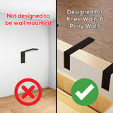 The Original™ L Bracket Countertop Support in Industrial, Aluminum or American Made Steel