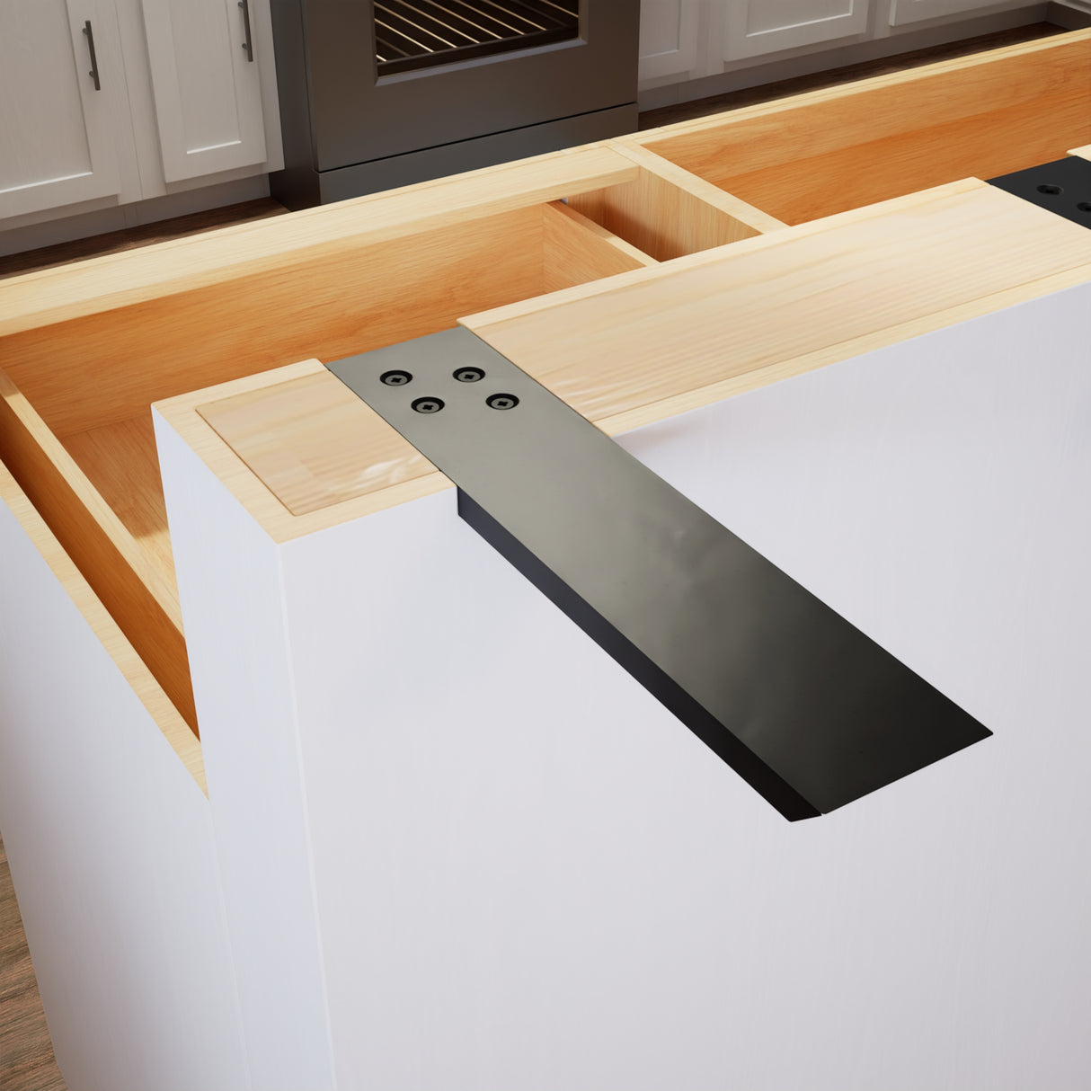 The Original™ L Bracket Countertop Support in Industrial, Aluminum or American Made Steel