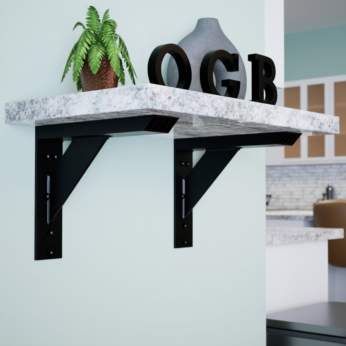 The Original™ Large Shelf Bracket in Industrial, Aluminum or American Made Steel