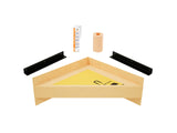 The Original Floating Corner Shower Bench Kit™ with Orange XPS Waterproof Board