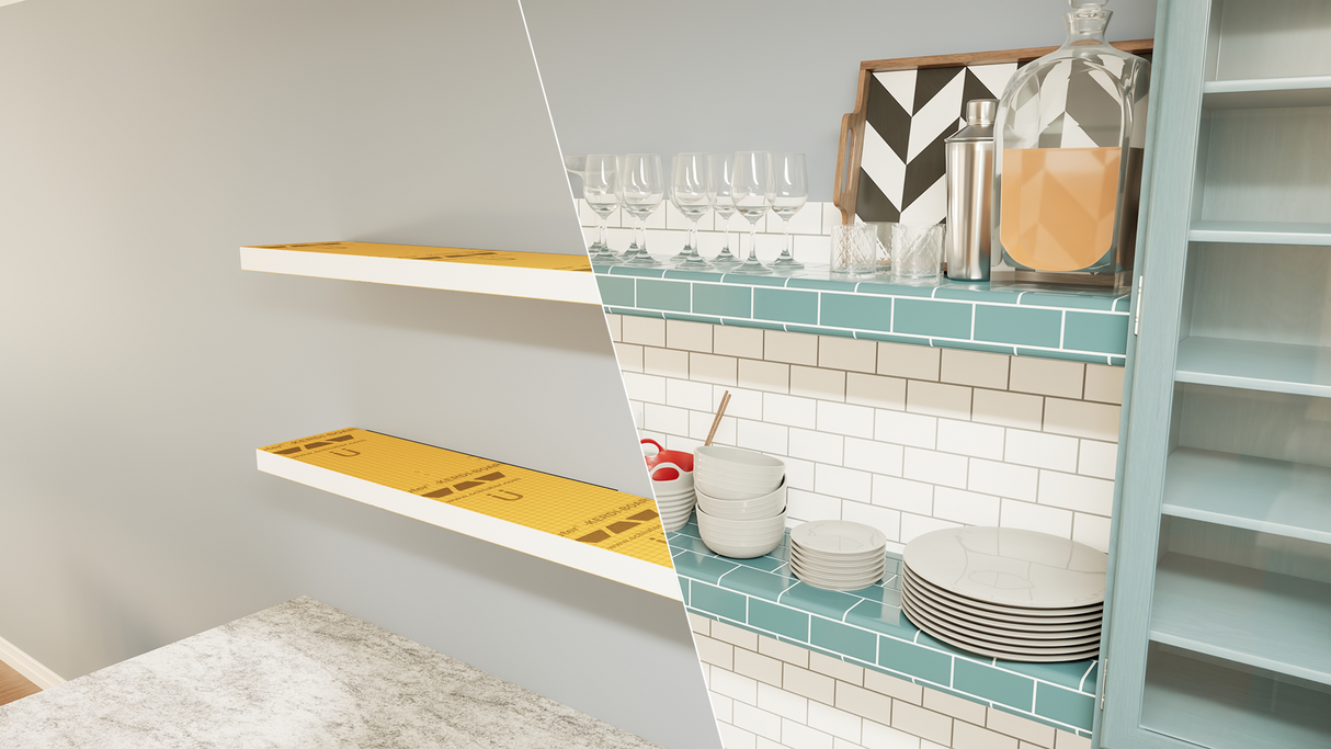 Ready-to-Tile Free Floating Shelf