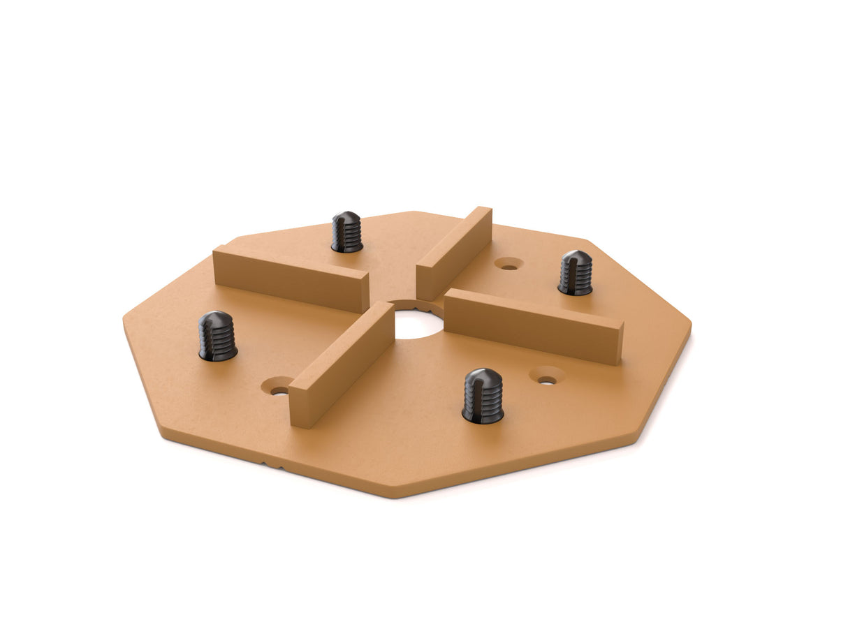 The Original Tigerwood Decking Platform 24" x  24" x 1.75" (2 Pack)