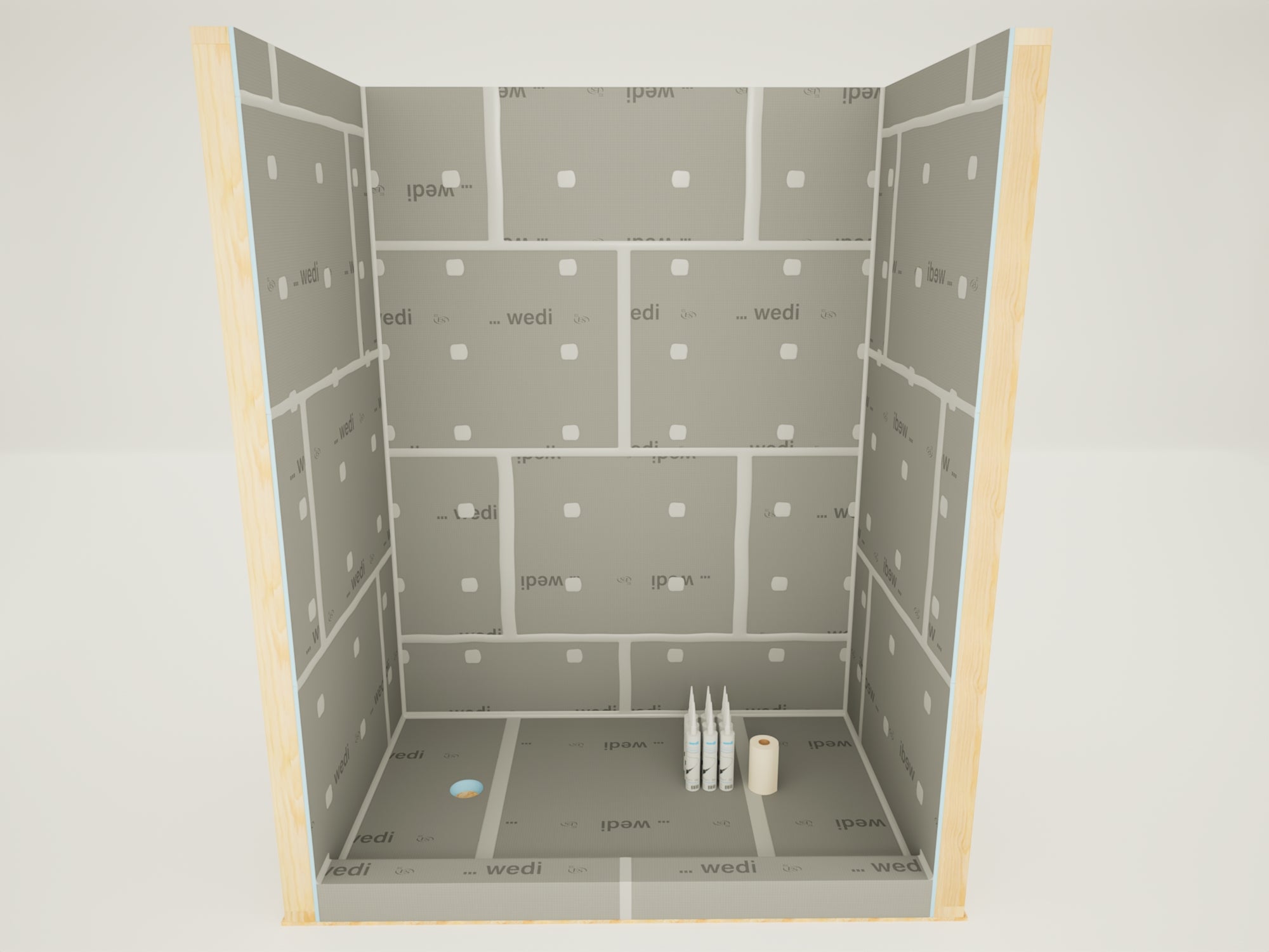 Wedi Waterproof Shower Curb (5 Ft Long